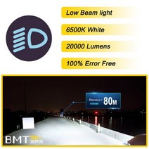 BMTxms Canbus 렉서스 GX460 GX470 헤드라이트 테일 라이트용 LED 외장 램프 액세서리 2001 2002 2009 2010 2018 2019 2020 2021 2, Low Beam Light-2P, GX (2001-2009)