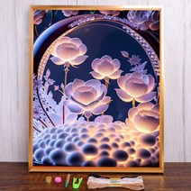 랜턴 드림 캐처 풍경 크로스 스티치 DIY 자수 패턴 수제 수공예 취미 쥬얼리 판매실 장식, HMA92521+60x80cm+14CT Silk Thr