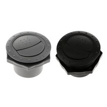 2 조각 교체 자동차 RV 지붕 천장 A/아울렛 플라스틱, 블랙 그레이, 60mm