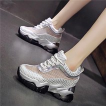 YAPOGI 홍 주 여름 키높이 여성 운동화 메쉬 여성화
