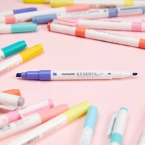 모나미 에센티 Twin 형광펜 낱개 Essenti highlighter, B01파스텔블루
