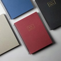 아이비스 프라임 노트 인덱스 스프링 라인 유선 필기, 블랙