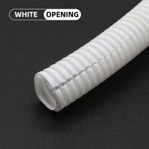 PP 절연 주름관 와이어 호스 스레딩 플라스틱 보호 슬리브 1 m 5m 10m 75mm345mm, 28.White Open - AD 13 x ID 10m