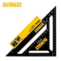 디월트 삼각자 DWHT25228-0 (300mm) 알루미늄 연기자 삼각스퀘어 각도자 수직자 스크래치방지, 1개
