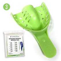 Autoclave Perforated Dental Impression Trays Number 3 Medium Upper Bag of 12, 1
