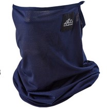 행운픽 자외선 햇빛 차단 메쉬 마스크 얼굴 가리개 골프 쿨 안면 등산 귀걸이 냉감 마스크 국산, 네이비