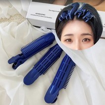 루즈루나 3개세트 셀프 헤어롤 뿌리 볼륨 집게, 블랙3개세트
