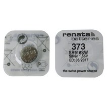 레나타 373(SR916SW) 1알 renata 산화은전지 시계배터리, 1개