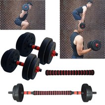 대한스포츠 블랙 아령 덤벨 스쿼트 11kg~19kg 세트 데드리프트, 15kg