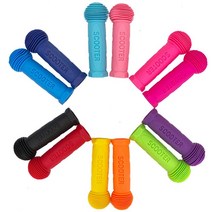 마이크로 킥보드 퀵보드 손잡이 커버 교체 실리콘 고무 액세서리 맥시 미니, 단일사이즈, 레드색