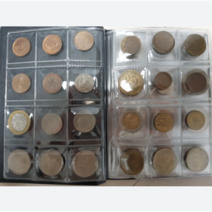 동전 수납 앨범 코인홀더 동전앨범 동전수집 코인수집 보관 수집 취미 모으기 화폐 수집용품, 블루