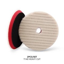 대량 판매 2Pcs amp 10Pcs 자동차 보트 스크래치 제거를위한 SPTA 3Inch5Inch6Inch 연마 울 패드 버퍼 패드, 2Pc Heavy Cut Pad+5 Inch Backe