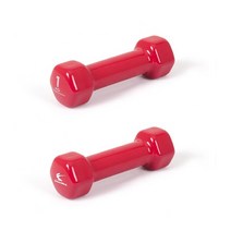 아이워너 PVC 컬러아령 덤벨 스트레칭 헬스 다이어트, 1kg