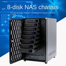 nas 구축 NAS 8 디스크 섀시 핫 플러그 ITX 미니 타워 홈 네트워크 스토리지 섀시 나스, 없음, SAS1 to 4SATA