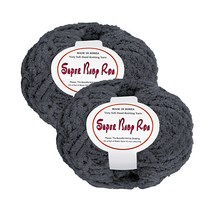 울클럽 뜨개실 슈퍼 베이비 론 털실 손뜨개 수면사 코바늘실 파스텔톤 수면양말실 80g 2볼, 29 진그레이, 2개