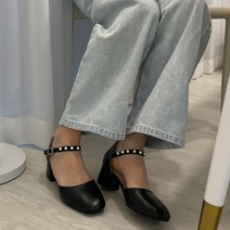 여성 진주 메리제인 펌프스 힐 zn276