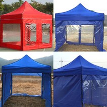 DZB 천막 투명 바람막이 4면세트(D) 2mx2m 외풍차단 투명비닐, 2mx2m(D형4면세트), 단품