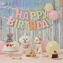 고양이 강아지 생일상 돌잔치 돌상 생일파티 세트 6종, 생일파티 용품 6종 세트