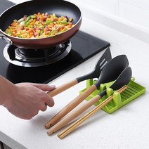 리예 주방 조리도구 거치대 냄비 국자 위생 주방용품, 1개, 그린