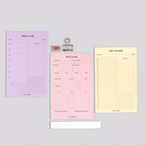 메모 데일리 A5 타임 패드 플랜 위클리 세컨드맨션, 01데일리 플랜