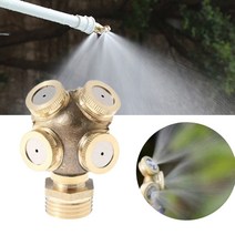 가데나 아쿠아줌 스프링쿨러 꽃밭 관수장치 농업용 원예용 조경 정원 텃밭 물구멍 강력한분사 황동재질 고속분사형 4HOLE 쿠퍼 오토마이징 노즐