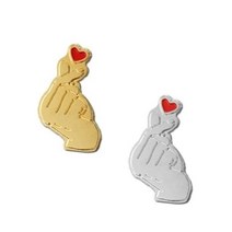 아트박스/로고마크 손가락하트 뺏지
