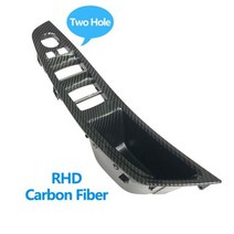 BMW 5 시리즈 F10 F11 F18 용 9 색 인테리어 도어 암 레스트 패널 당김 손잡이 커버 트림 교체 520 523 525 528 530, RHD Carbon Fiber