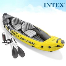 인텍스 카약 익스플로러K2 2인 에어등받이 고무보트