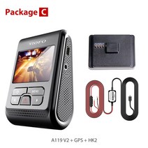 VIOFO A119 V2 쿼드 HD 자동차 DVR 슈퍼 커패시터 2K 25601440P 자동차 대시 비디오 레코더 DVR 옵션 GPS CPL 필터, C, 비오포 카드 32GB