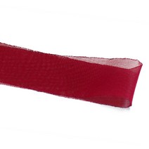 쉬폰리본 쉬폰원단 (폭3cm 길이 9m), 레드