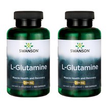 스완슨 L-글루타민 500mg 캡슐, 100개입, 2개