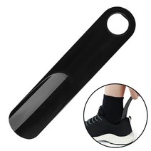 신발 주걱 구두 슈혼 긴 뿔 남자를위한 휴대용 도우미 신사 장애인 운동화 발 뒤꿈치