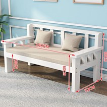원목 벤치 의자 편한 목재 평상 거실 공원 실내 우드 정원 인테리어 식당 나무 식탁, 200 x 52 x 80 화이트