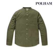 [폴햄] 남성 코튼 옥스포드 밴드카라 셔츠_PHA3WC1032