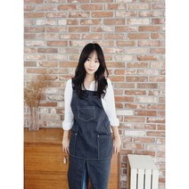 모올글래드 캔버스 3포켓 멜빵 H형 생활방수 앞치마, 캔버스 3포켓 멜빵 H형 생활방수 앞치마(블랙)