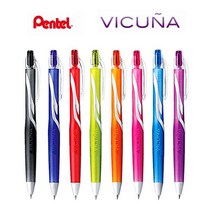 Pentel VICUNA 펜텔 비쿠나 볼펜 비쿠냐 0.5(BX155)/ 0.7(BX157), 0.5 핑크(흑색심)