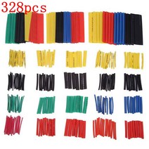 열수축비닐 투명포장지 선물포장비닐 280530PCS 튜브 절연 구색 전자 폴리올레핀 와이어 케이블 슬리브 키트, 04 328pcs