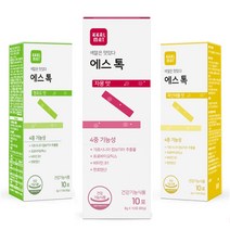 색깔은맛있다 에스톡 3종 x 10포 체지방감소 자몽맛 파인애플맛 청포도맛