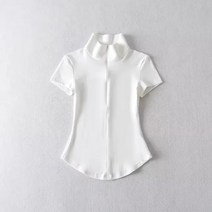 여성용 승마 티셔츠 반팔 피트니스 셔츠 상의 의류 장비 여름, [03] L 59-65kg, [10] as pictures, 1개