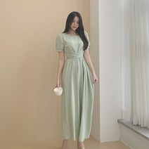 러블리아미에 / 아미에 /엑스 허리 꼬임 쉬폰 롱 랩 원피스