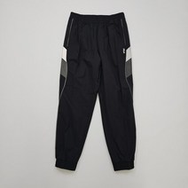 휠라 바지 공용 파이핑 우븐 조거 팬츠 FS2WPF3201M BLK