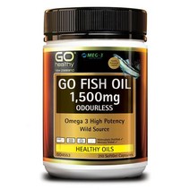 고헬씨 고 피쉬 오일 1 500mg 오도리스 오메가 3 210캡슐 (뉴질랜드) Go Healthy FISH OIL ODOURLESS, 200ml, 1개