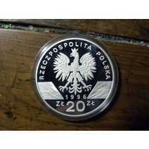 1996 폴란드 20 zloshin 고급 동물 시리즈 기념 대형 은화 고슴도치 외국희귀주화 수집지폐 대박선물