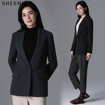 쉬즈미스 쉬즈미스 백 슬릿 원 버튼 자켓