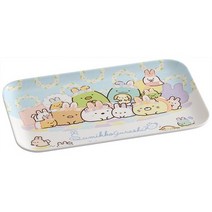 얇은 멜라민 소재 트레이 캐릭터 쟁반 (스밋코구라시 신비한 토끼의 정원)