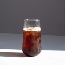 홈카페 내열유리 플리츠 주름 하이볼 470ml, 플리츠 하이볼, 플리츠 하이볼 470ml, 1개