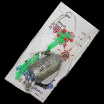 한세인 [한세인] 친환경 고리 묶음추채비 3단 30호 민불 바다 겸용 원투낚시, 추30호-바늘16호