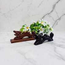 붓 거치대 펜 받침대 사경 붓걸이 펜꽃이 용모양 2종, 쿠팡 황목