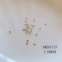 네일파츠 네일스톤약. 100 개/가방 금속 스터드 라운드 미니 네일 아트 메탈 3D Charms, 07 MD1133