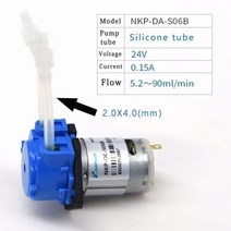 소방펌프 기계 가정용 수중 연동 펌프 12v Dc Diy 액체 도징 수족관 실험실 분석 소형 워터 자체 프라이밍 24v 전기, 24V -S06B_green